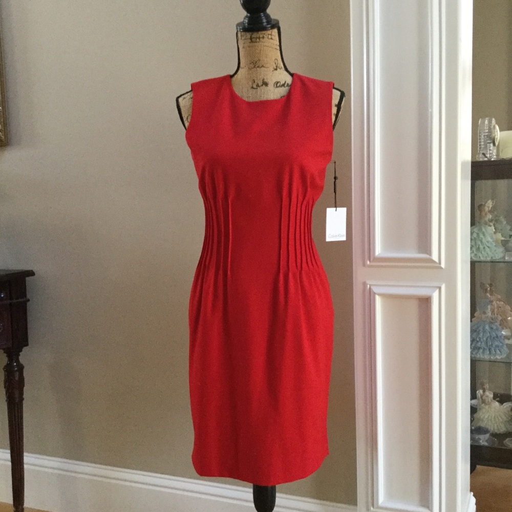 Beautiful Red Calvin Klein dress NWT